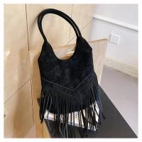 Bolso grande de viento para mujer, bolsa de hombro de cuero abrasivo con flecos, a la moda, Europa y Estados Unidos, 2025 - details 20
