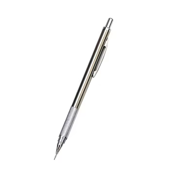 Lápiz de dibujo mecánico de acero inoxidable para estudiantes, dibujo de oficina escolar, lápiz automático móvil, lápiz de hélice - 1