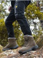 Nuevas zapatillas de deporte de cuero impermeables para la nieve de invierno, botas de senderismo al aire libre muy cálidas para hombres, zapatos de trabajo talla 39-48 - details 18