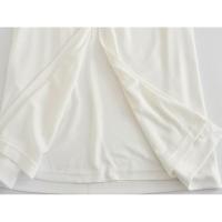 Vestido asimétrico drapeado elegante blanco para mujer, vestidos de fiesta - details 11