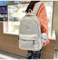 Mochila japonesa grande para estudiantes, sencilla y versátil, material de poliéster unisex, decoración de muñecas - details 9