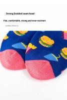 Calcetines náuticos de corte bajo para mujer, medias transpirables de dibujos animados, moda fresca, verano y otoño - details 9