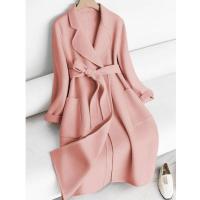 Abrigo de Cachemira gruesa para mujer, edición extendida, estilo de moda de ocio versátil clásico de negocios, novedad de 2024 - details 3