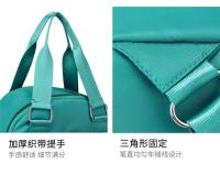 Mochila De Viaje con múltiples bolsillos para mujer, morral informal de viaje, bolso Oxford impermeable para la escuela, Color sólido - details 16