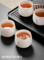 Juego especial para el hogar de porcelana blanca de jade gordo de oveja maestra de cerámica, taza de degustación de té para una sola persona, conjunto con caja de regalo - details 2