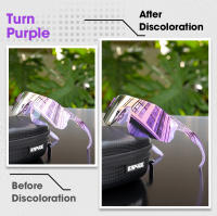 Kapvoe-gafas de sol deportivas fotocromáticas para hombre, lentes de Color púrpura para ciclismo de montaña, UV400 - details 4