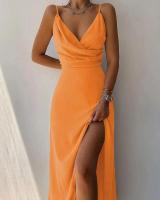 Irt largo con camisola, traje para mujer, cuello en V, sin mangas, largo hasta la rodilla perfecto - details 13