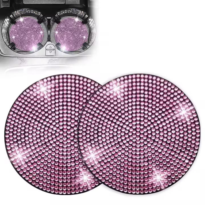 Posavasos decorativos para coche, posavasos de moda automotriz, decoración Interior de coche, adecuado para la mayoría de los interiores de coche - 1