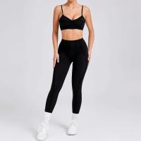 Ropa deportiva de gimnasio reforzada para mujer, traje de yoga de entrenamiento para mujer, ropa deportiva gris café 2024 - details 10