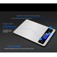 Báscula de Cocina Eléctrica Precisa Recargable por USB Acero Inoxidable Resistente al Agua con Pantalla LCD Ideal para Hacer Dieta, Cocinar, Hornear - details 14