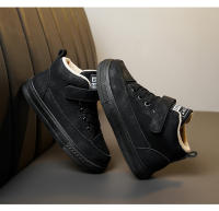 Zapatos informales para niños, zapatillas altas, zapatos deportivos para niños, zapatillas de nieve planas suaves y ligeras de piel cálida para invierno, zapatos de algodón para niños - details 29