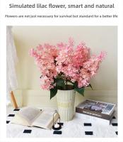 Flor Lila de silicona Artificial rosa, púrpura, 75 Cm, plantas artificiales de imitación, simulación de flores falsas de plástico, adornos para el salón - details 3