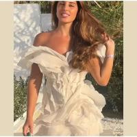 Vestido Mini de Cintura de Acolchado Elegante Cuello de Barco Sexy, Sin Mangas, Espalda Descubierta - details 15