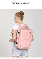 Mochila de viaje para mujer y niña, morral escolar de negocios de 15,6 pulgadas para ordenador portátil con bolsa de zapatos ind - details 13