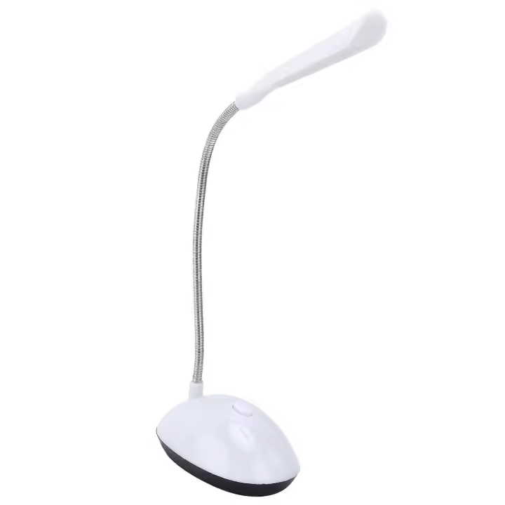 Luz de lectura LED para niños 360 Protección de ojos flexible Lámpara de cabecera de dormitorio ajustable Blanco - 1