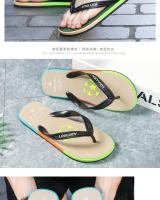 Chanclas de goma para hombre, zapatillas de playa informales al aire libre, sandalias con pasador - details 11