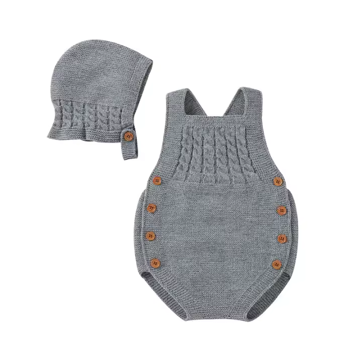 Camiseta de punto con mangas para bebé, 2 piezas, talla única - 1