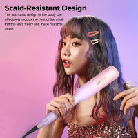 Plancha de pelo Ubeator, plancha de pelo 2 en 1 de calentamiento instantáneo de doble voltaje de titanio, rizador de pelo - details 3