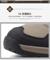 Zapatos De Senderismo unisex de suela dura y gruesa con forro suave para proteger tus pies. Deportes de moda adecuados tanto para hombres como para mujeres. - details 2
