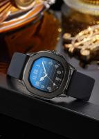 Relojes de marca XINEW genuinos de lujo de primera calidad para hombres, relojes de cuarzo simples con banda de silicona informal a la moda para estudiantes, reloj negro Erkek Barato Saat Montre Homme - details 4