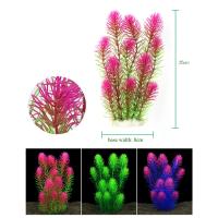 Plantas artificiales de decoración para acuario, hierba de agua subacuática, plantas acuáticas de plástico para decoraciones de acuario y pecera - details 0