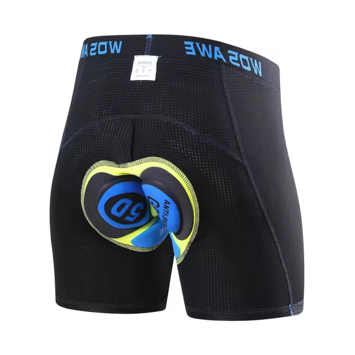 WOSAWE Pantalones Ciclísticos para Hombres Malla Transpirable Comodizada con 5D - 1