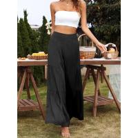 Pantalones largos sueltos de cintura ancha informales de nueva moda de verano para mujer - details 5