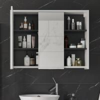 Armario con espejo para baño Viola, Antracita/Blanco, 100 x 75 cm - details 4