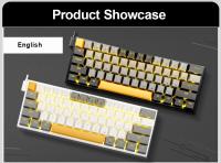 Teclado mecánico E-YOOSO Z11 con cable USB para juegos, interruptor rojo, 61 teclas, ruso, brasileño, portugués, para ordenador, PC y portátil - details 8