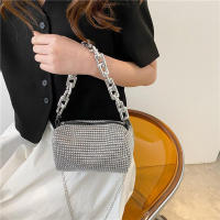 Bolso de Mano con Diamantes y Resplandor para Mujeres Bolso de Hombro Bolso de Señora Bolso Cruzado con Cadena de Cristal - details 10