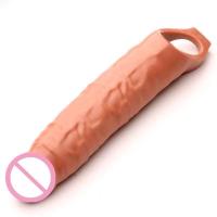 Empaque privado Sexy 28cm Manga grande para hombres Extensor de alargamiento Condón Extensión Juguetes para adultos Retraso de la eyaculación Sex Shop - details 3
