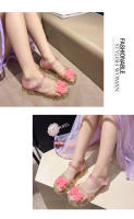 Zapatos de gelatina de cristal para niñas a la moda, zapatos de princesa coreana, sandalias Baotou para niñas - details 25