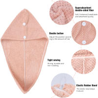 2 toallas para el cabello de secado rápido súper absorbentes - details 4