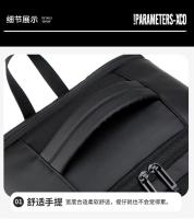 Mochila para computadora de gran capacidad para hombres, multifuncional con carga USB, impermeable y expandible. - details 27