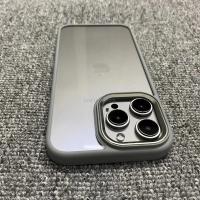 Funda de Metal con Marco para iPhone Cubierta Suave de Acrílico Transparente a Prueba de Golpes - details 2