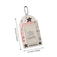Soporte para sesión fotográfica coreana de fresa y estrella, cubierta de tarjeta de PVC, llavero colgante, Protector de exhibición de tarjeta Idol, decoración colgante de imagen - details 1