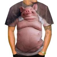 Camisetas con estampado 3D de Selg Fun para hombre y mujer, camisetas deportivas informales transpirables de secado rápido con patrón de cerdo personalizado - details 3