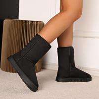 Botas de nieve antideslizantes para mujer, botines planos de suela gruesa, estilo retro elegante, a la moda, aptos para el día a día casual, invierno, 2025 - details 17