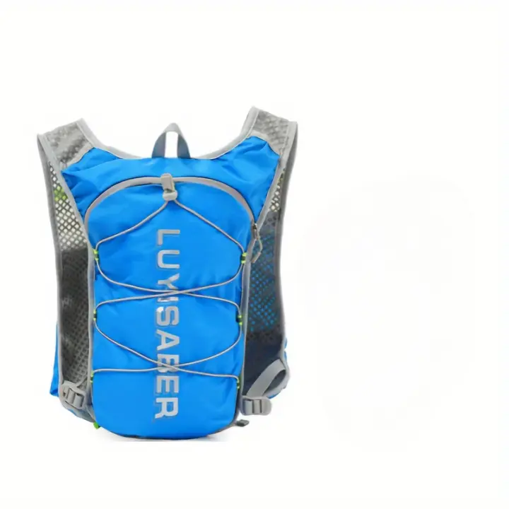 Mochila de hidratación ligera para maratón unisex - Mochila de ciclismo duradera de nailon con bolsillo de utilidad con cremallera para senderismo al aire libre y viajes, mochila de ciclismo - 1