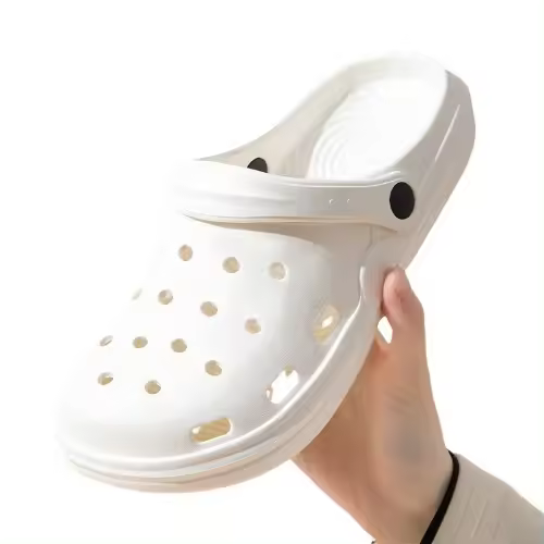 Sandalias de Verano para Mujer 2025 Zapatillas de Playa Exterior Impermeables con Gran Dedo y Agujeros Estilo Conciso sin Tacón - 1