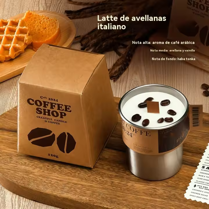 Caja de regalo de vela aromaterapia para café, regalo de graduación de cumpleaños, niños y niñas, amigos novias, nichodormitorio - 1