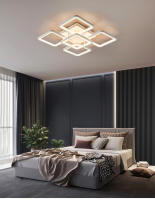 LEFAN-luces LED para habitación, lámparas de techo modernas para sala de estar, dormitorio, Hotel, oficina, Rectangular, regulable, 90CM - details 4