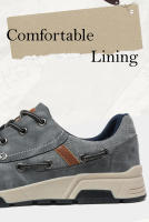 Zapatos para correr clásicos para hombre, zapatillas ligeras de cuero de ante, cómodos zapatos deportivos de gran tamaño, zapatos planos transpirables para correr - details 8