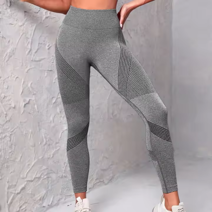 Pantalones de yoga para mujer, monos de entrenamiento para correr con cintura alta y realce de cadera, control abdominal, entrenamiento de estiramiento, sin costuras - 1