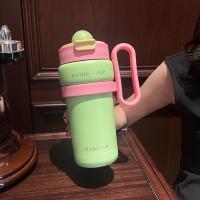 Taza térmica de doble bebida de 900ml, taza con pajita de gran capacidad de acero inoxidable, cómoda Taza Termo portátil que mantiene el frío y el calor - details 19