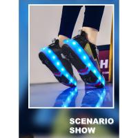 Nueva Mafia Zapatos De Cuatro Ruedas Patines Niños Niños Con Ruedas Zapatos Niñas Zapatos Casuales - details 14