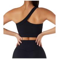 AIO - chaleco deportivo de hombro inclinado para mujer - Corte de cuello en V - transpirable y ajustable - para correr, hacer ejercicio, yoga - details 3
