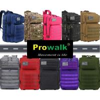 Mochila táctica rosa de 45 litros para CrossFit y gimnasio con diseño militar de Prowalk, unisex, multifuncional, impermeable, Molle - details 0