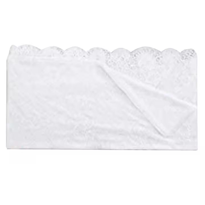 Mantel Rectangular de encaje blanco, mesa de comedor rústica bordada, Decoración Retro de flores de ratán, mantel de boda - 1