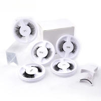 Pestañas False Magnéticas 3D Impermeables, Longas, Abullonadas Herramienta de Extensiones sin Pegamento de Belleza - details 0